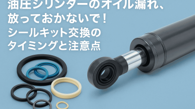 油圧シリンダーのオイル漏れ、放っておかないで！シールキット交換のタイミングと注意点
